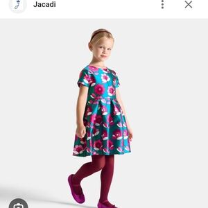 Jacadi Satin Trim Dress bnwt Size 6